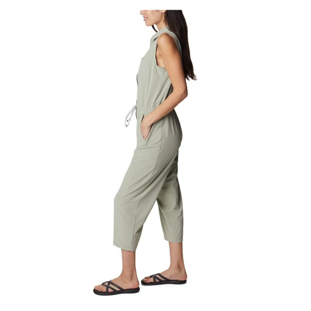 NWT Columbia Women's Anytime Flex Romper Safari Green Plus Size 3X $100 A517 - Picture 2 of 5